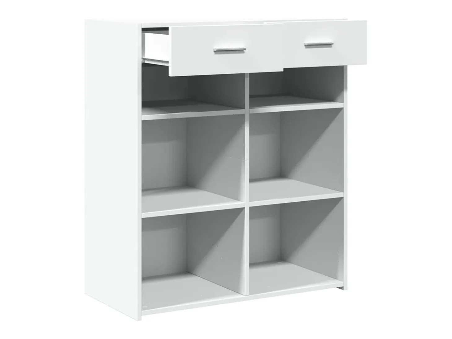 Aparador madera de ingeniería blanco 80x42,5x93 cm