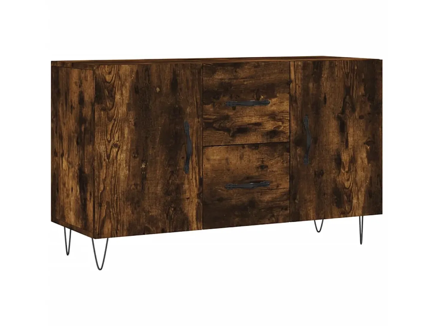 Aparador madera de ingeniería roble ahumado 100x36x60 cm ES29311