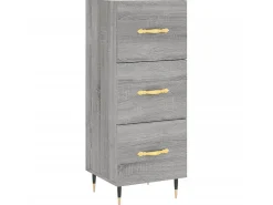 Aparador madera de ingeniería gris Sonoma 34,5x34x90 cm ES37341