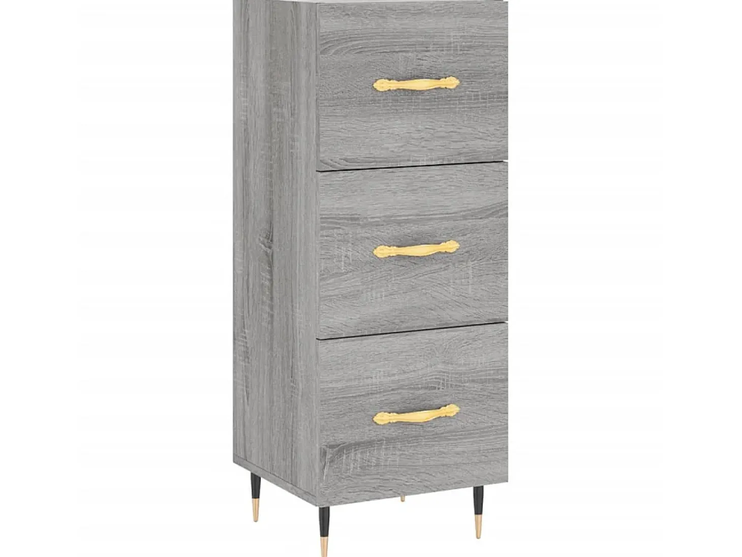 Aparador madera de ingeniería gris Sonoma 34,5x34x90 cm ES37341