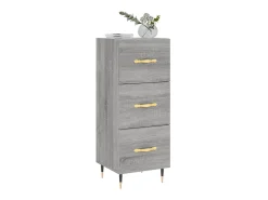 Aparador madera de ingeniería gris Sonoma 34,5x34x90 cm ES37341