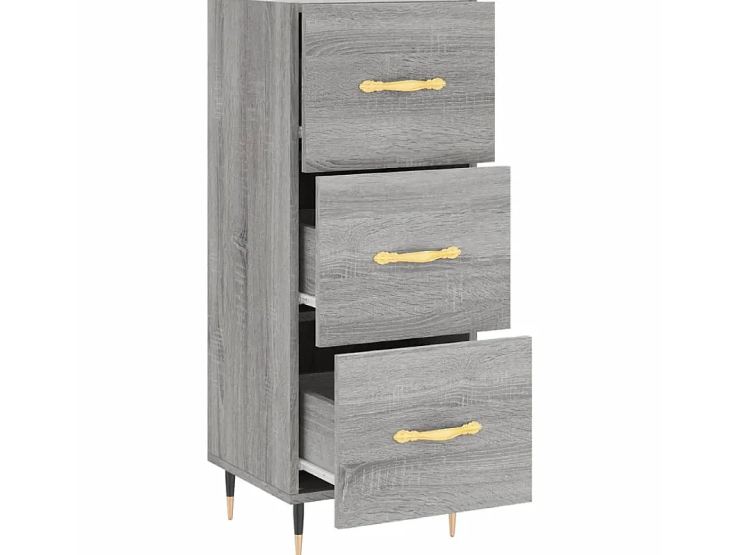 Aparador madera de ingeniería gris Sonoma 34,5x34x90 cm ES37341