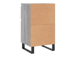 Aparador madera de ingeniería gris Sonoma 40x35x70 cm