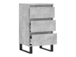 Aparador madera de ingeniería gris hormigón 40x35x70 cm
