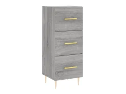 Aparador madera de ingeniería gris Sonoma 34,5x34x90 cm ES16456