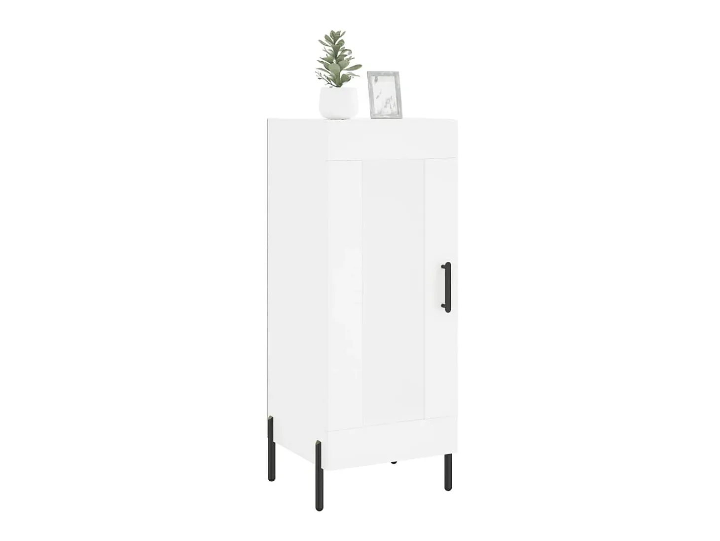 Aparador madera de ingeniería blanco 34,5x34x90 cm ES66621