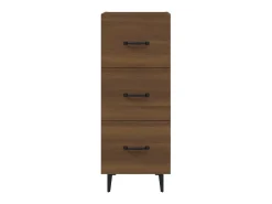 Aparador madera de ingeniería marrón roble 34,5x34x90 cm ES13325
