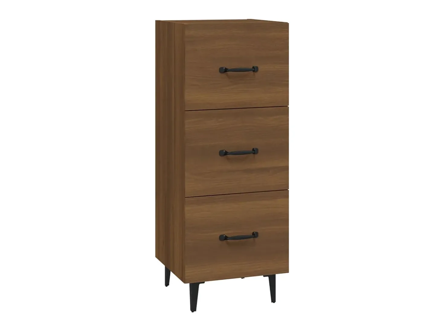 Aparador madera de ingeniería marrón roble 34,5x34x90 cm ES13325