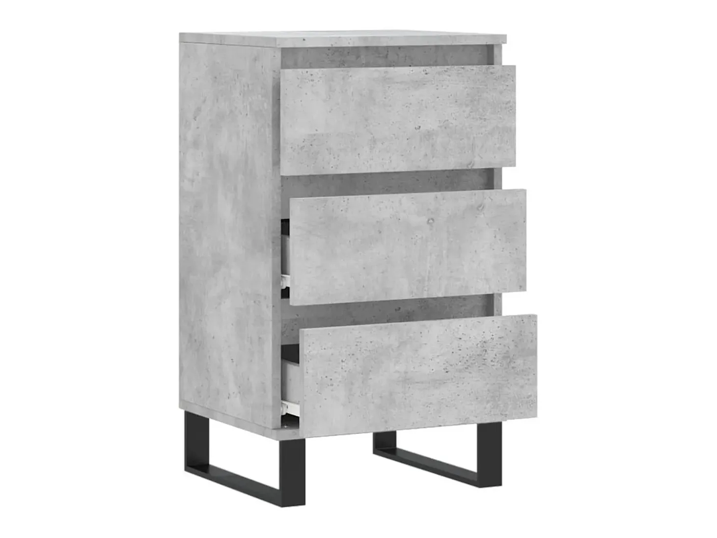 Aparador madera de ingeniería gris hormigón 40x35x70 cm