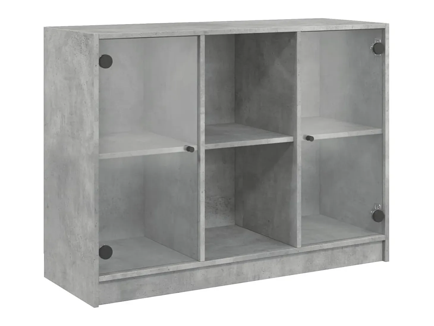 Aparador madera de ingeniería gris hormigón 102x37x75,5 cm ES773353