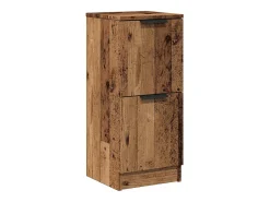 Aparador madera de ingeniería madera envejecida 30x30x70 cm