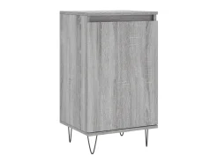 Aparador madera de ingeniería gris Sonoma 40x35x70 cm ES66030
