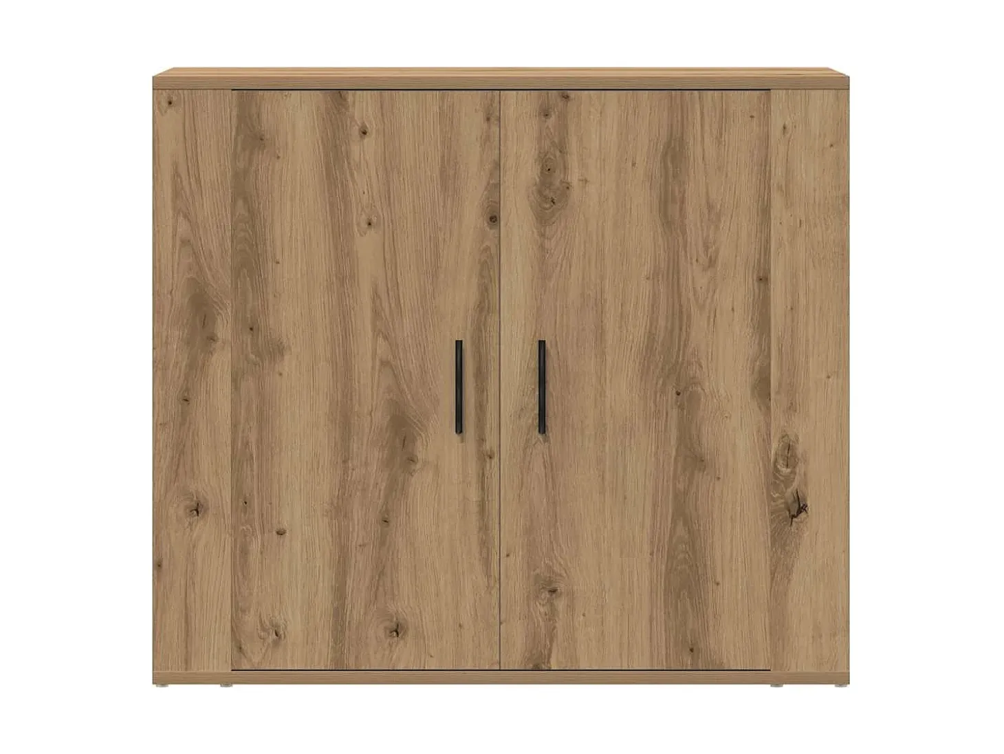 Aparador madera de ingeniería roble artesanal 80x33x70 cm