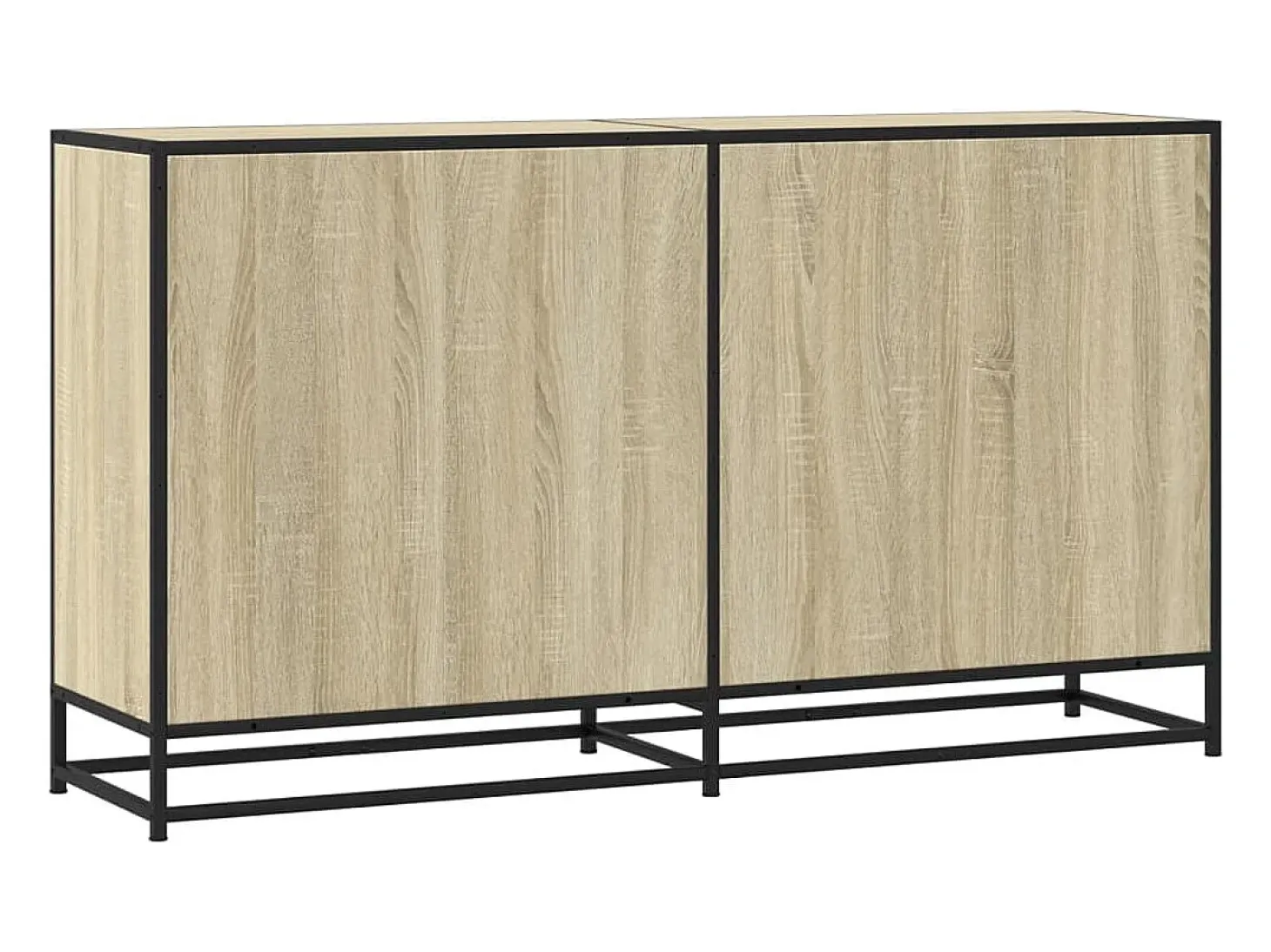 Aparador madera de ingeniería roble Sonoma 134x35x76 cm