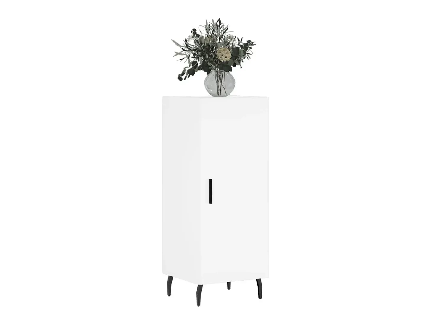 Aparador madera de ingeniería blanco 34,5x34x90 cm ES46489