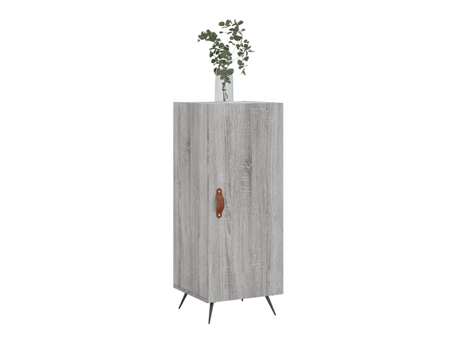 Aparador madera de ingeniería gris Sonoma 34,5x34x90 cm