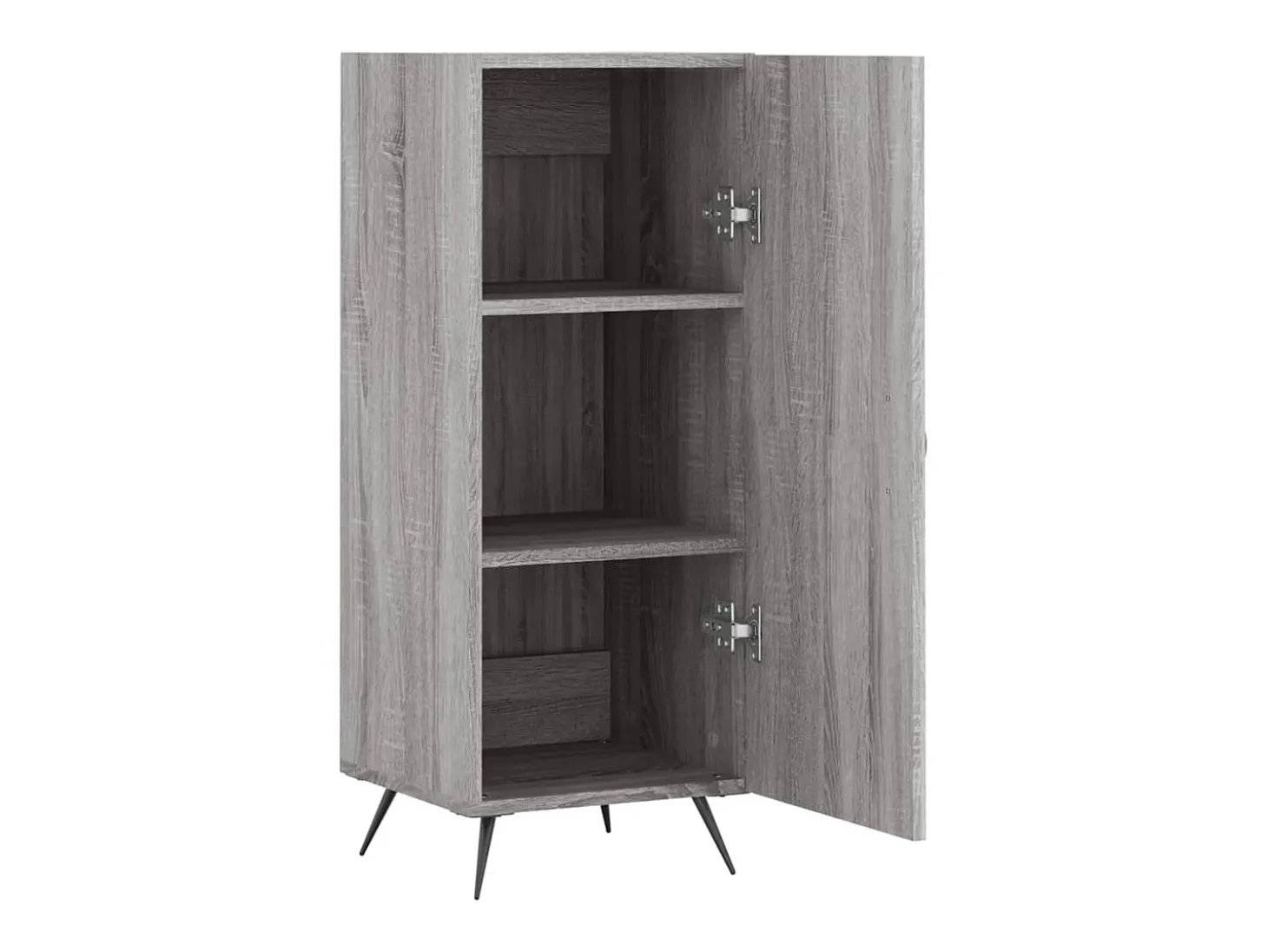 Aparador madera de ingeniería gris Sonoma 34,5x34x90 cm
