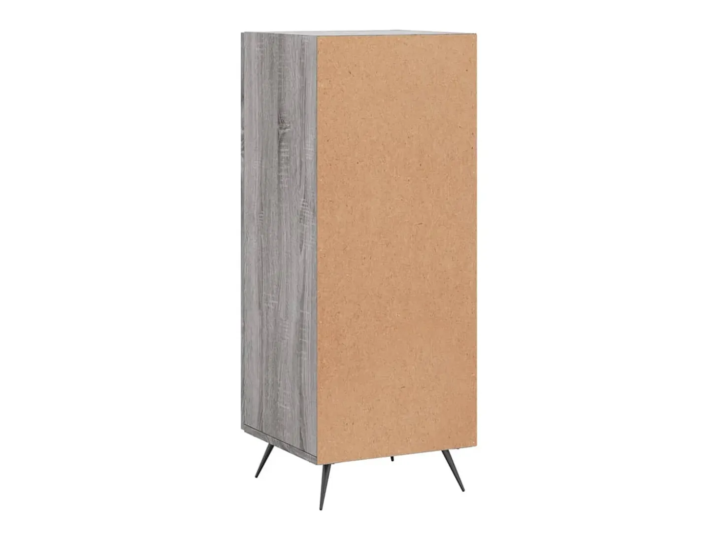 Aparador madera de ingeniería gris Sonoma 34,5x34x90 cm