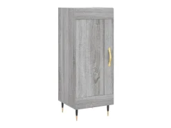 Aparador madera de ingeniería gris Sonoma 34,5x34x90 cm ES93596