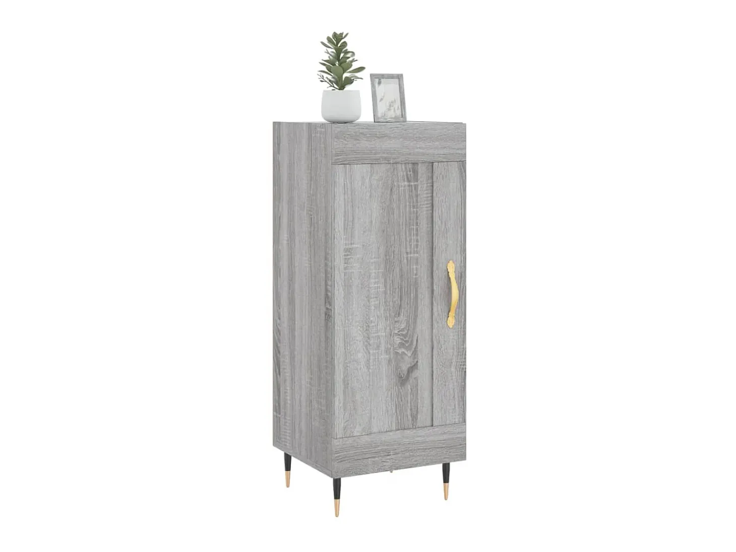 Aparador madera de ingeniería gris Sonoma 34,5x34x90 cm ES93596