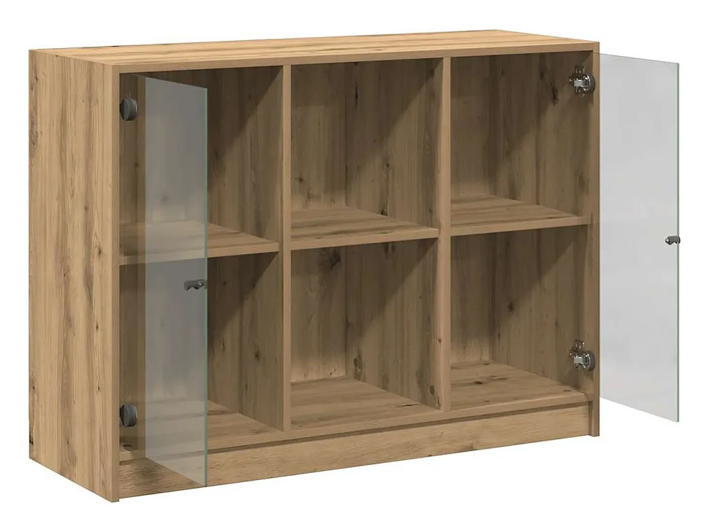 Aparador madera de ingeniería roble artiasian 102x37x75,5 cm