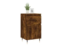 Aparador madera de ingeniería roble ahumado 40x35x70 cm ES64061