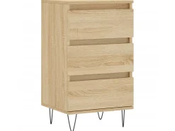 Aparador madera de ingeniería roble Sonoma 40x35x70 cm ES88279