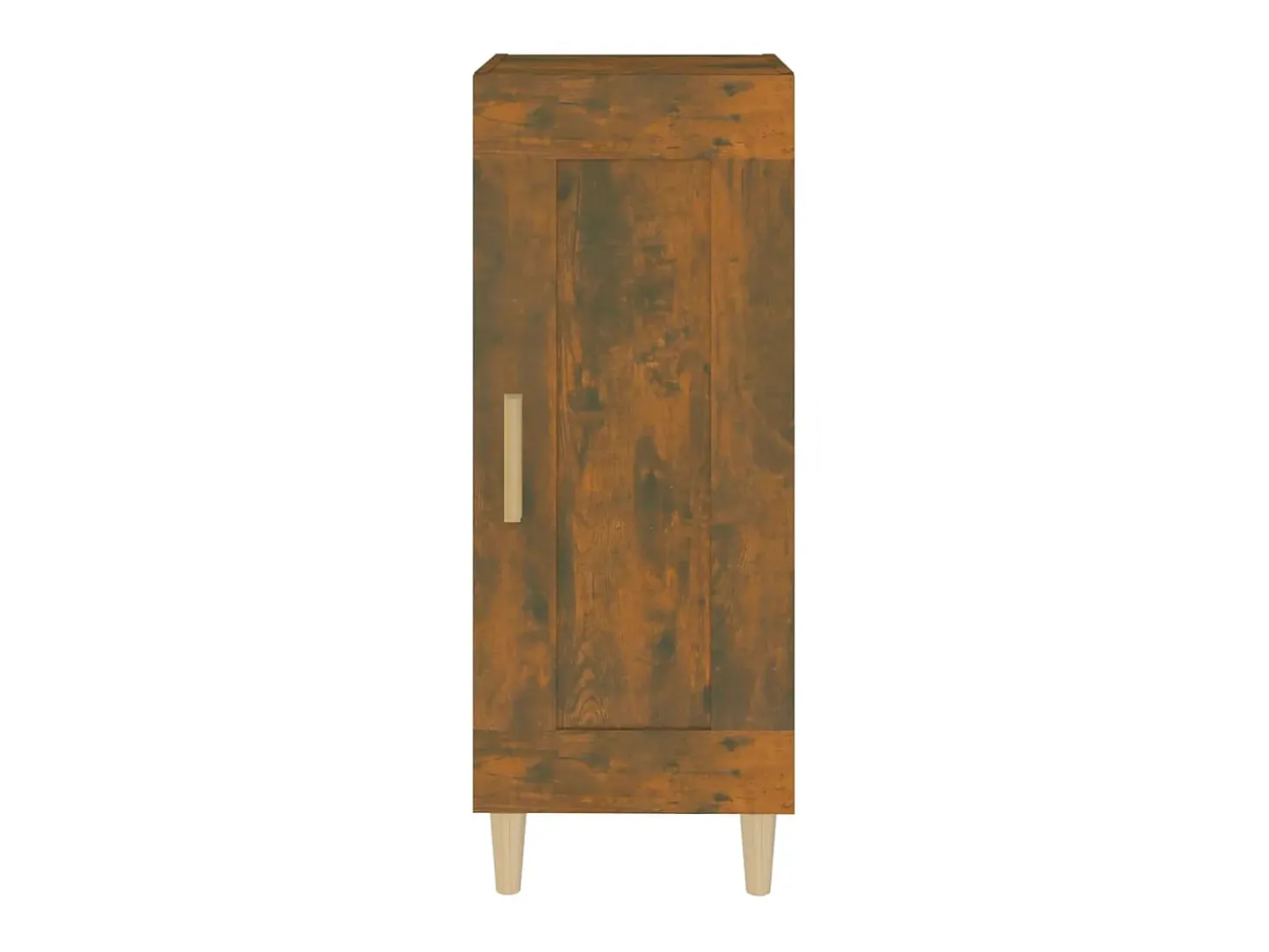 Aparador madera de ingeniería roble ahumado 34,5x34x90 cm ES38451