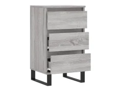 Aparador madera de ingeniería gris Sonoma 40x35x70 cm