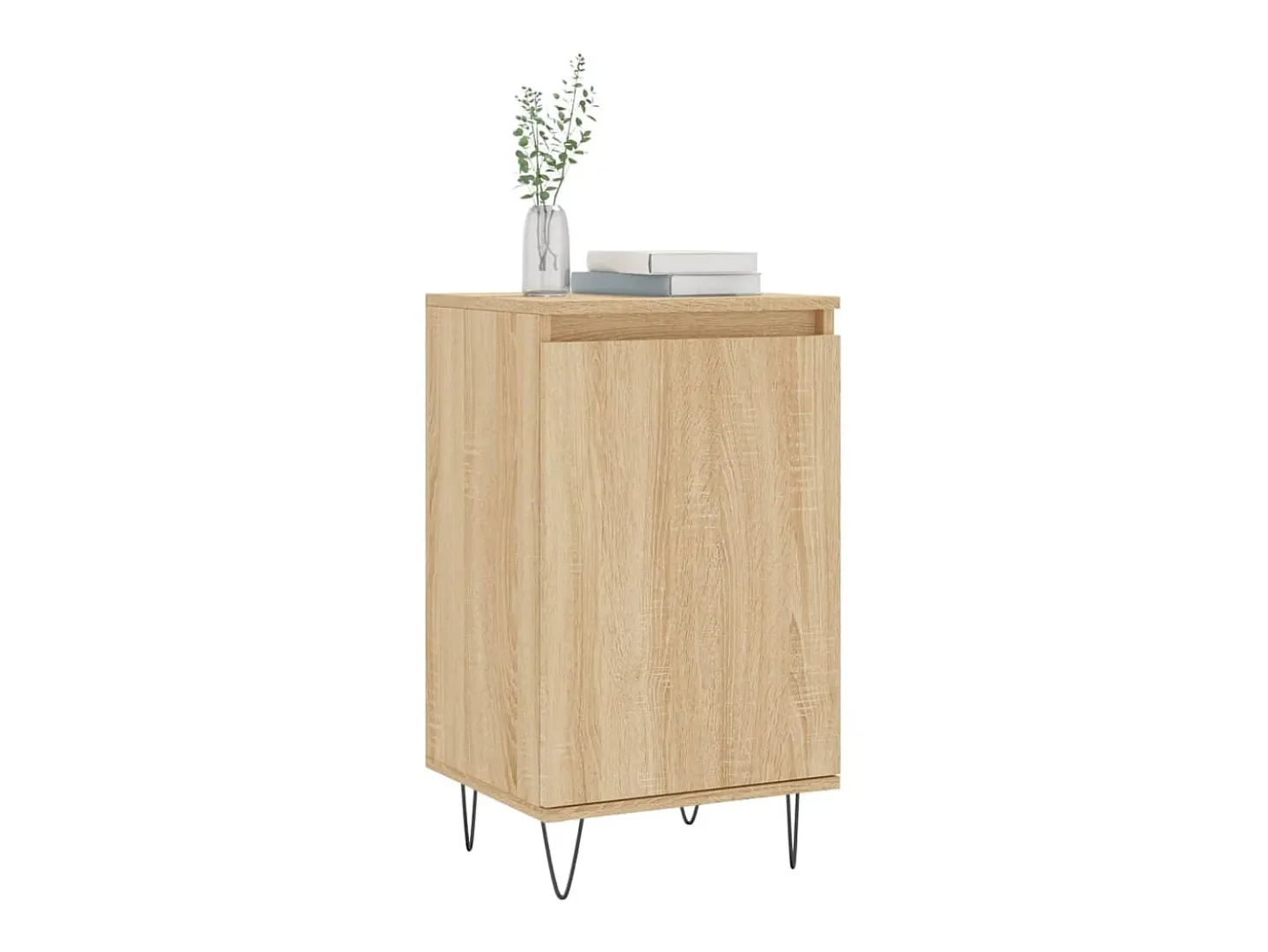 Aparador madera de ingeniería roble Sonoma 40x35x70 cm ES73865