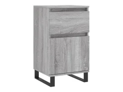 Aparador madera de ingeniería gris Sonoma 40x35x70 cm ES59785