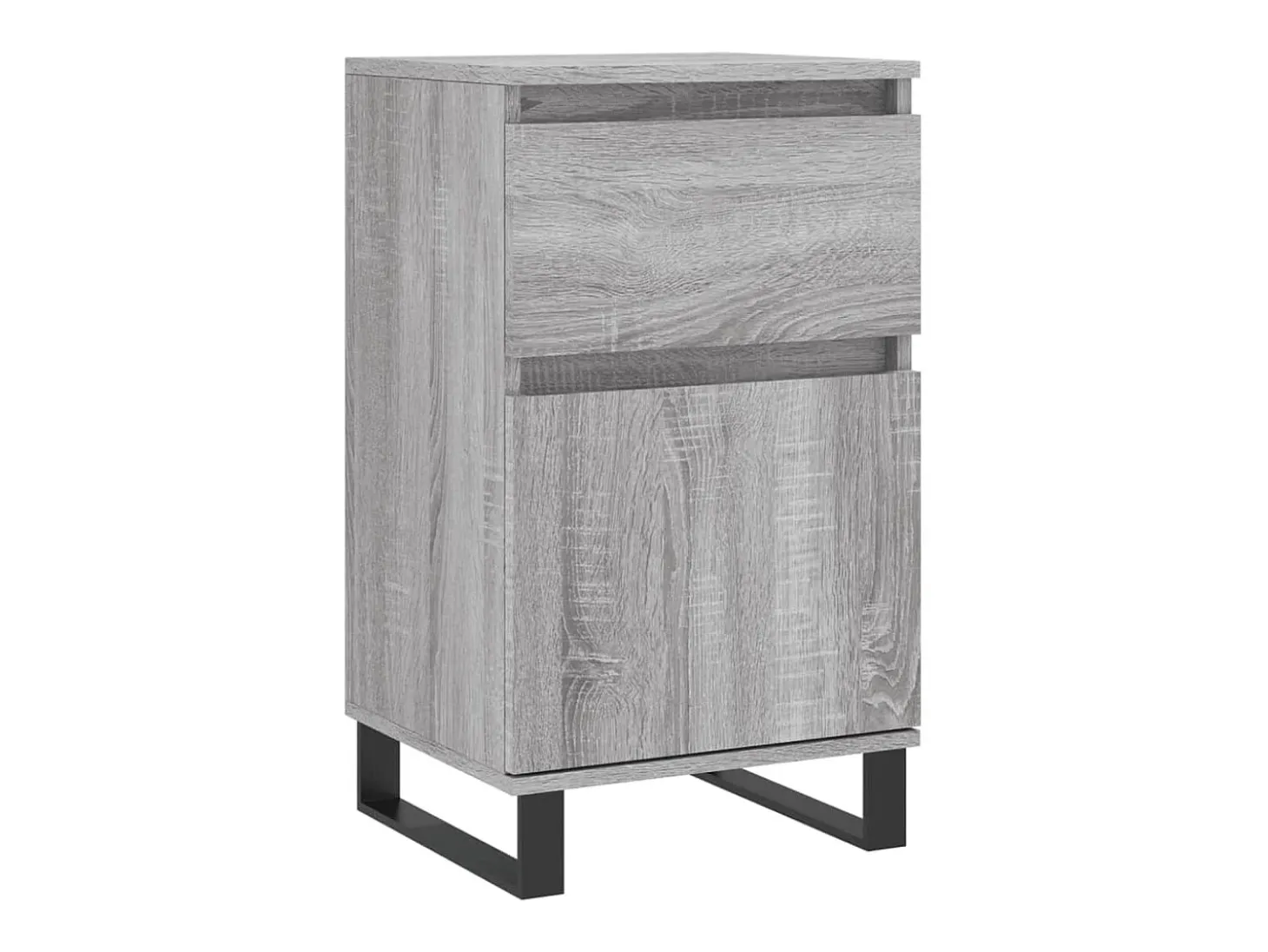 Aparador madera de ingeniería gris Sonoma 40x35x70 cm ES59785