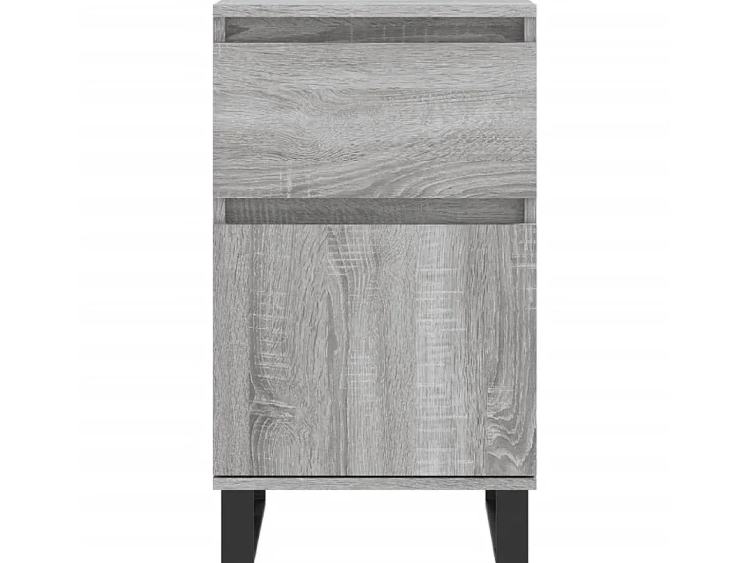 Aparador madera de ingeniería gris Sonoma 40x35x70 cm ES59785