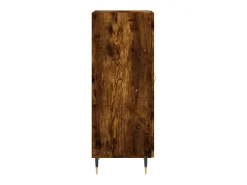 Aparador madera de ingeniería roble ahumado 34,5x34x90 cm