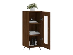 Aparador madera de ingeniería marrón roble 34,5x34x90 cm ES18636