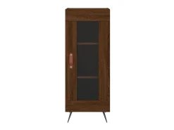 Aparador madera de ingeniería marrón roble 34,5x34x90 cm ES18636
