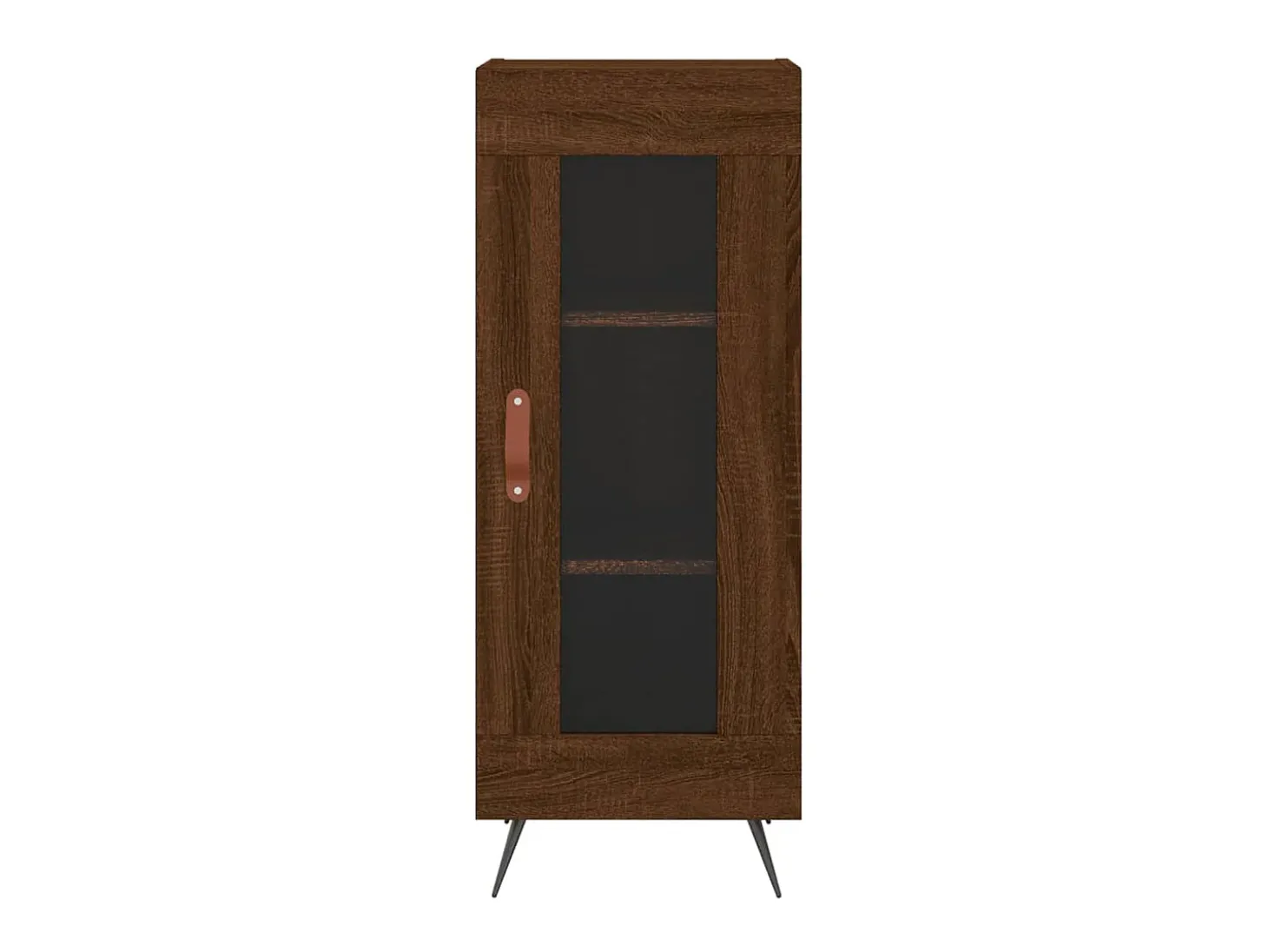 Aparador madera de ingeniería marrón roble 34,5x34x90 cm ES18636