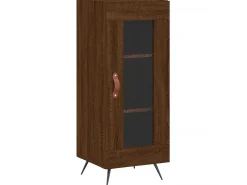 Aparador madera de ingeniería marrón roble 34,5x34x90 cm ES18636