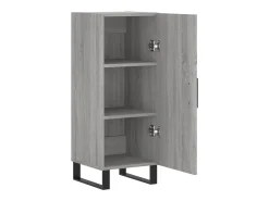 Aparador madera de ingeniería gris Sonoma 34,5x34x90 cm ES26574