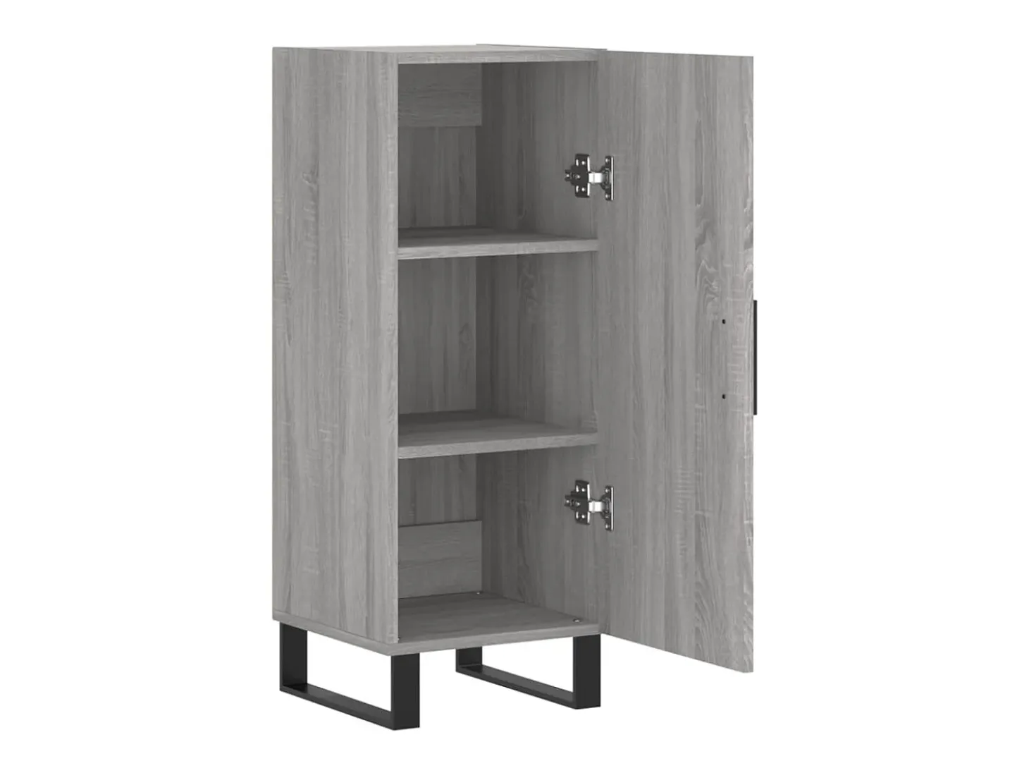 Aparador madera de ingeniería gris Sonoma 34,5x34x90 cm ES26574