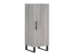 Aparador madera de ingeniería gris Sonoma 34,5x34x90 cm ES26574