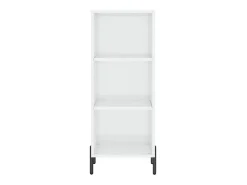 Aparador madera de ingeniería blanco brillante 34,5x32,5x90 cm ES25758