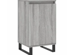 Aparador madera de ingeniería gris Sonoma 40x35x70 cm ES64210