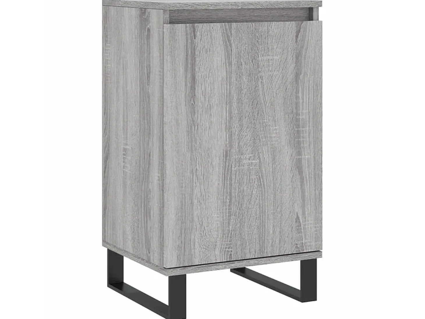 Aparador madera de ingeniería gris Sonoma 40x35x70 cm ES64210
