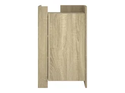 Aparador madera de ingeniería roble Sonoma 45x35x75 cm