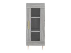 Aparador madera de ingeniería gris Sonoma 34,5x34x90 cm