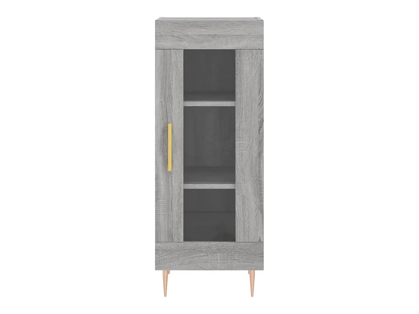 Aparador madera de ingeniería gris Sonoma 34,5x34x90 cm
