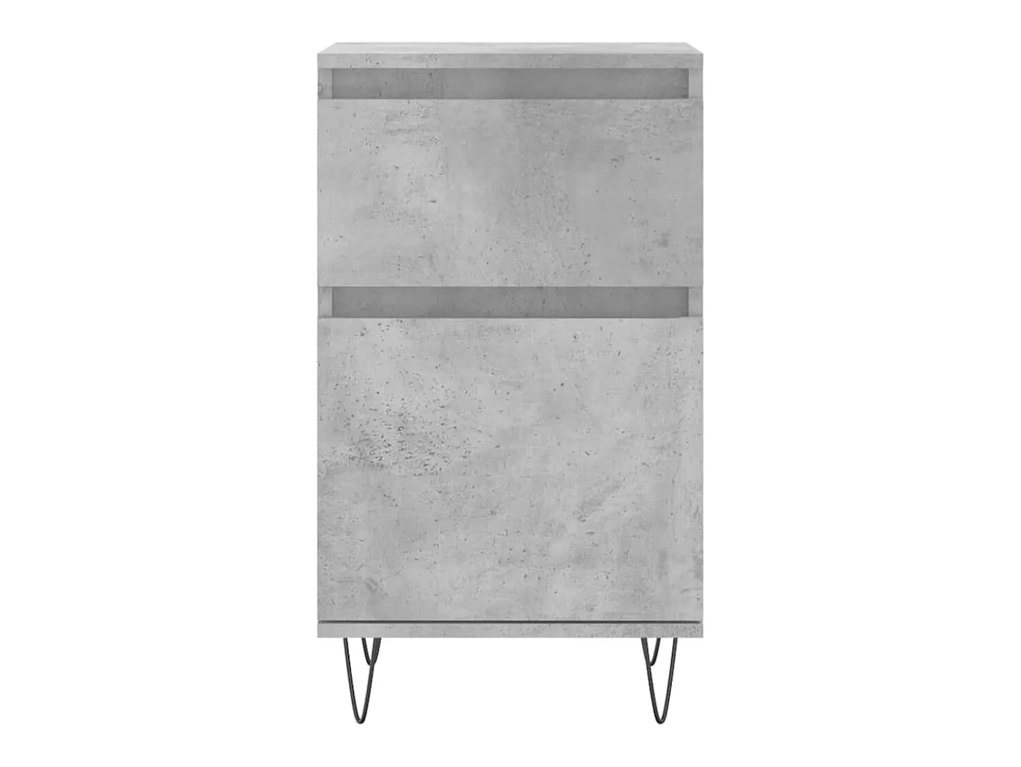 Aparador madera de ingeniería gris hormigón 40x35x70 cm ES92607