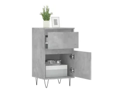 Aparador madera de ingeniería gris hormigón 40x35x70 cm ES92607