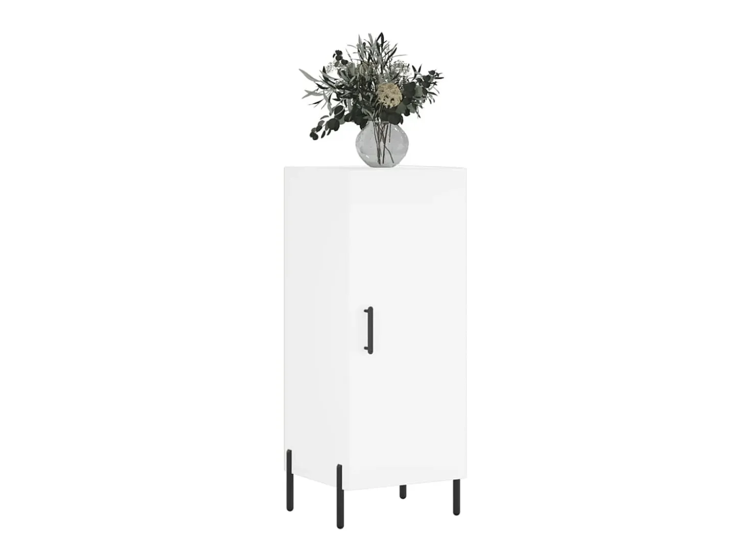 Aparador madera de ingeniería blanco 34,5x34x90 cm ES73231